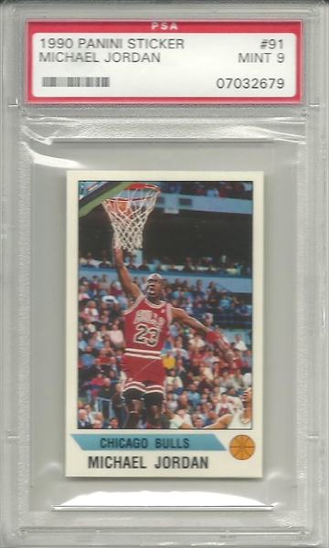 PSA Set Registry Showcase: Michael Jordan Panini Stickers Set